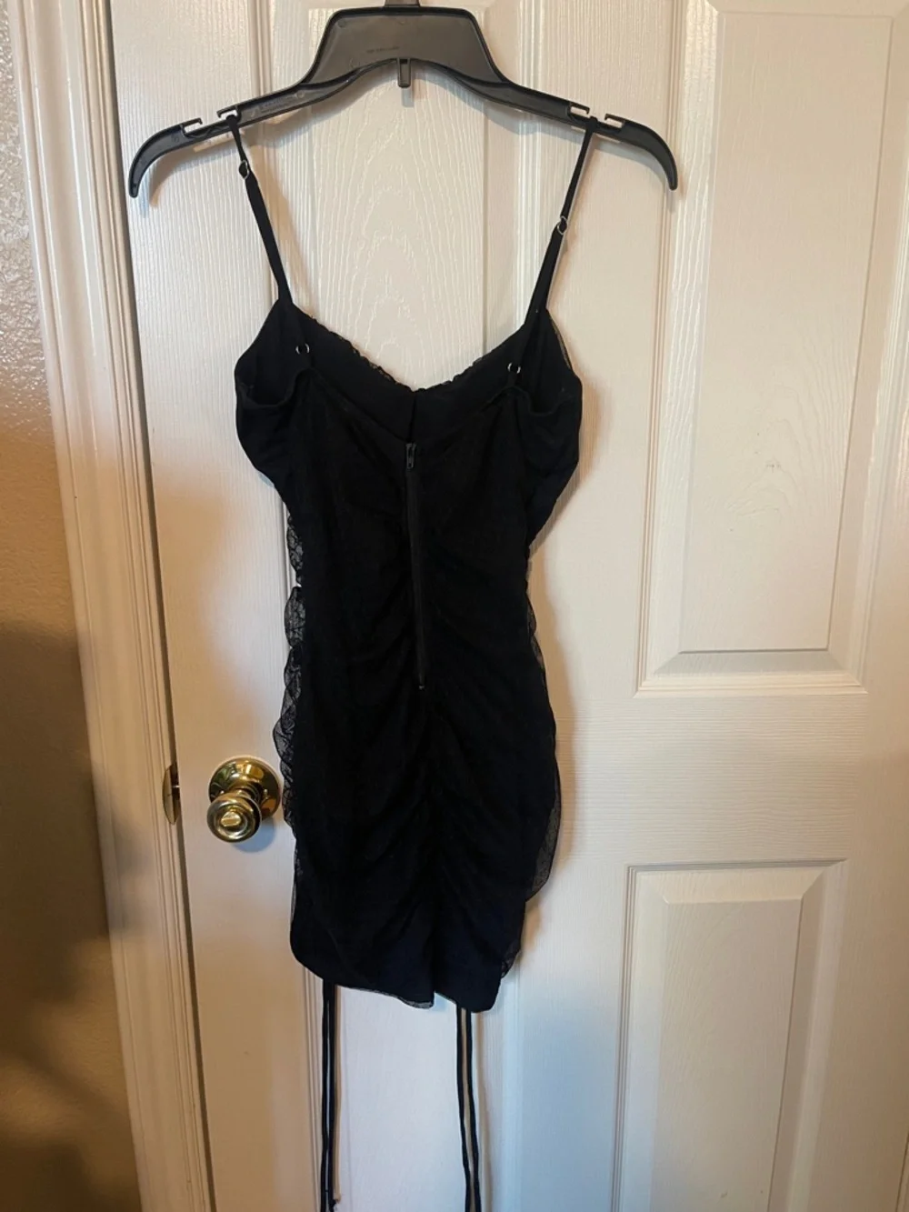 Windsor Black Ruched Mini Dress - Picture 2 of 3